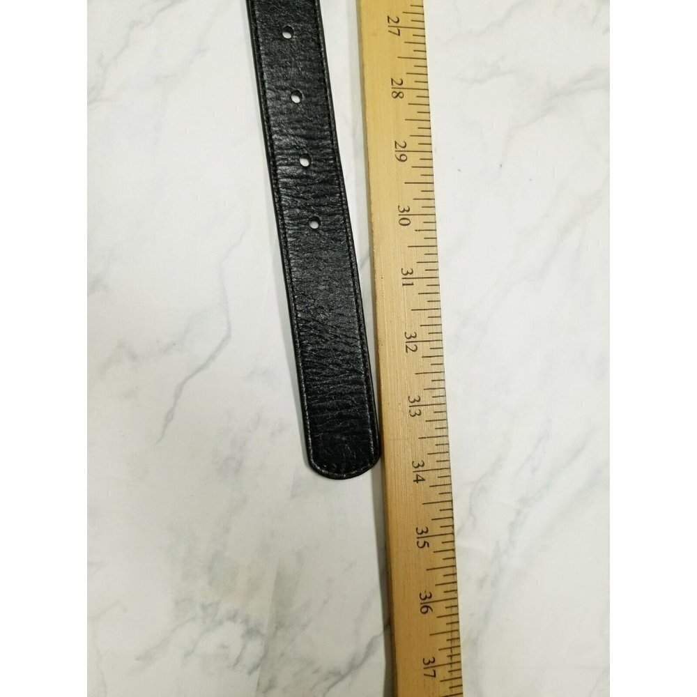 Hobo International Black Leather Belt ruffles size Medium - Picture 14 of 16